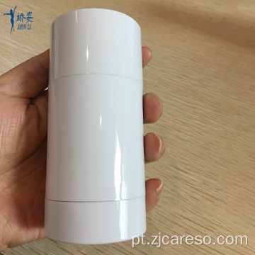 Recipiente de desodorante vazio branco brilhante de 75 ml